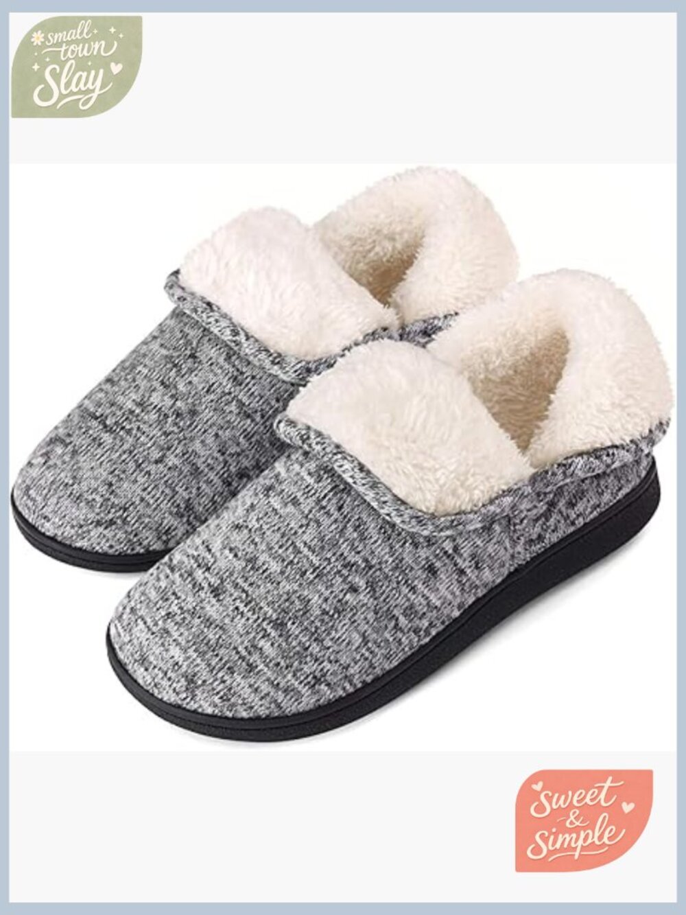 Memory Foam Slipper Boots Winter Warm Indoor Outdoor Non-Slip Size 8